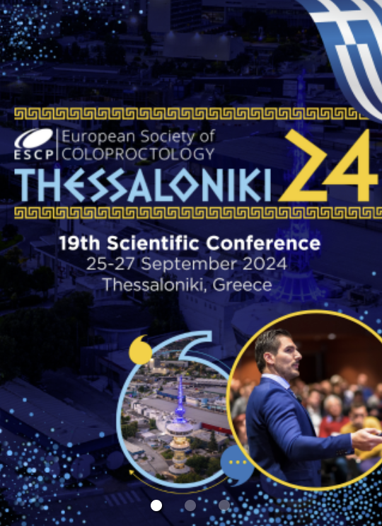 Συμμετοχή στις εργασίες του19th Scientific Conference of European Society of Coloproctology, Θεσσαλονίκη